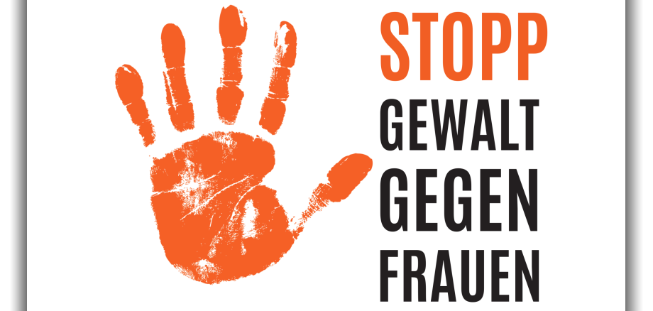 Stopp Gewalt gegen Frauen Logo der Orange Days UN women Deutschland